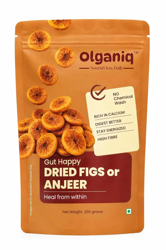 Olganiq Afghani Anjeer 200gm (Dried Figs) | Premium Quality Soft & Sweet Anjeer | Rich in Fiber & Calcium | Healthy Dry Fruits Snack | 100% Natural & Fresh (200gm)