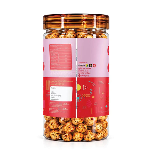 Olganiq Roasted and Flavoured Makhana | Peri Peri Makhana | Namkeen Snacks & Puffed Snacks | Healthy Snack | Cholesterol Free | Gluten Free | Rich In Protein & Fiber