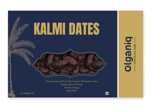 Olganiq Kalmi/Safawi Premium International Queen Dates 1kg | Khajur/Khajoor | Healthy Snacks | Dry Dates | Soft & Sweet | Natural Sweetness | No Preservatives
