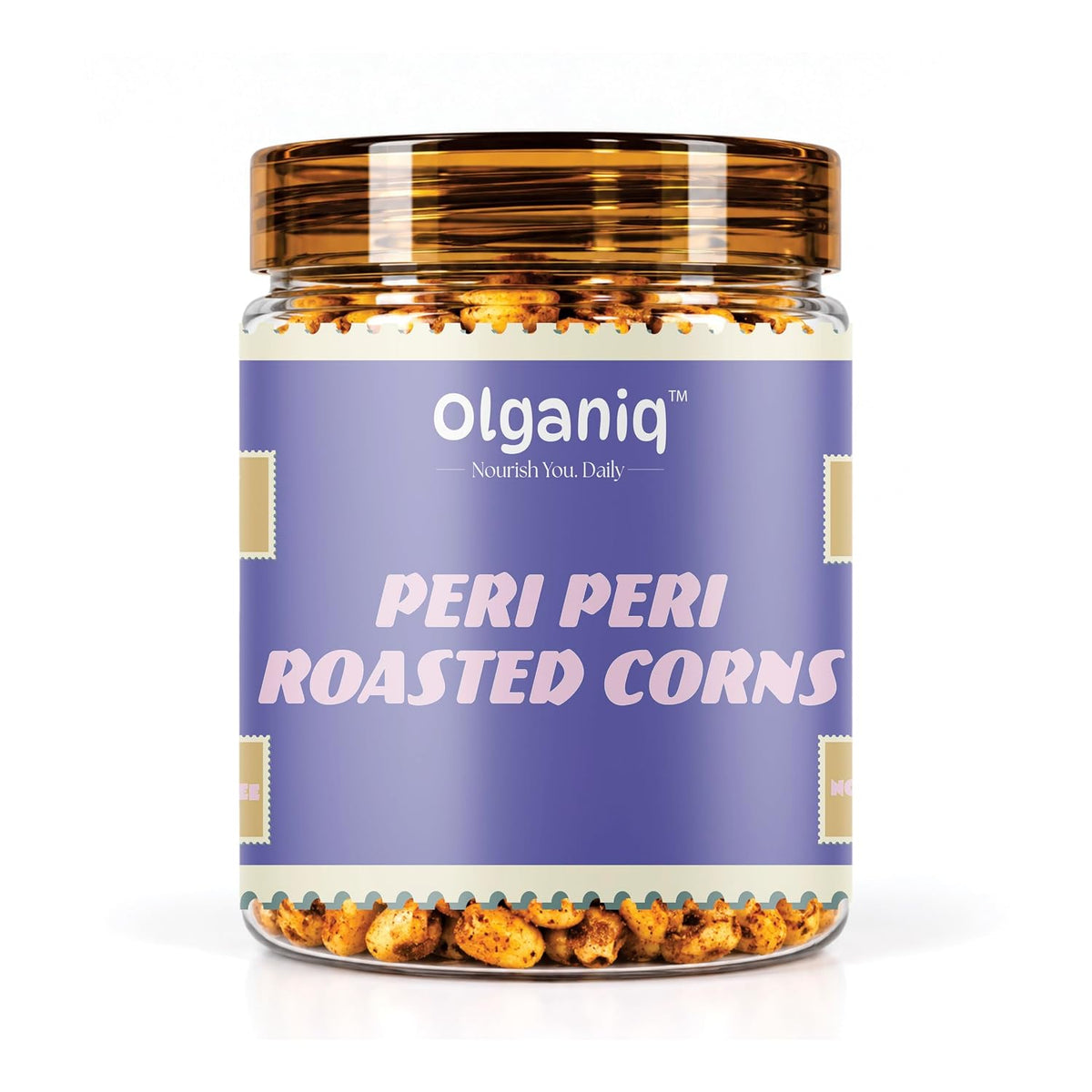 Olganiq Peri Peri Roasted Corns | Spicy Crunchy Snack | Corn you never Imagined before | Spicy Corn | High in Fibre and NO OIL | Roasted Olganiq