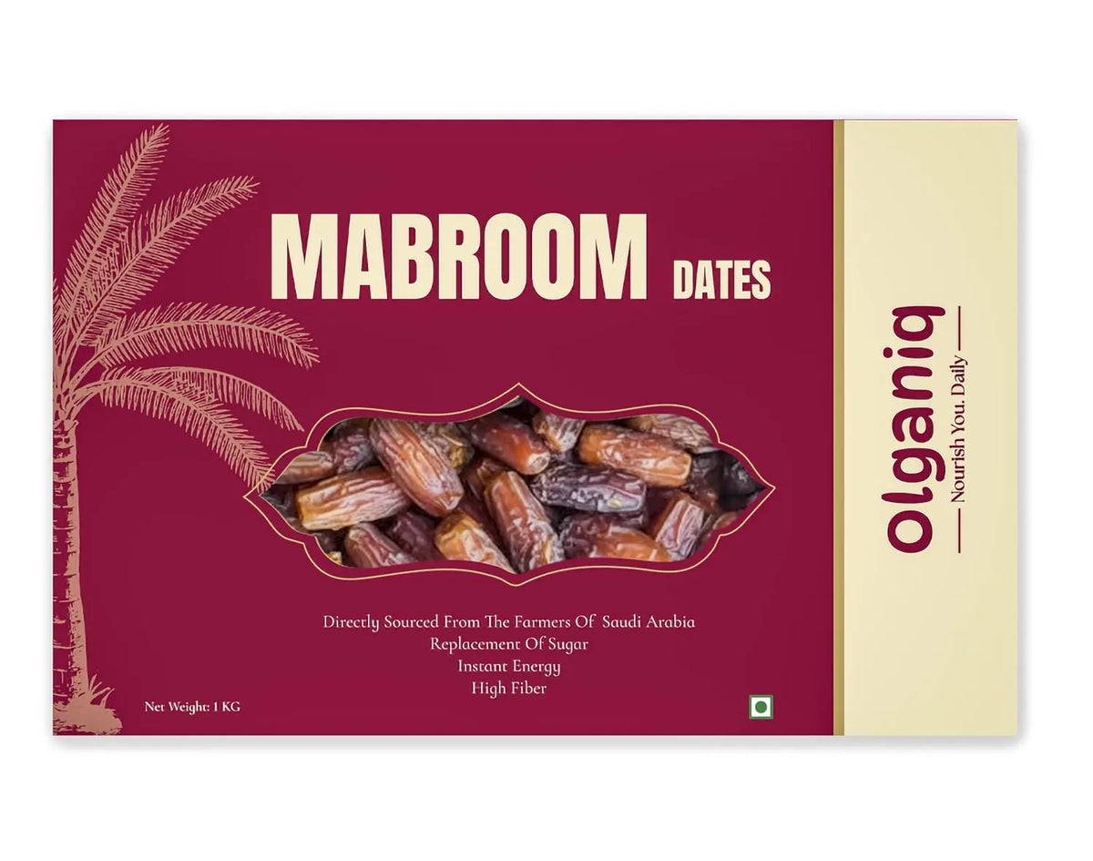 Olganiq Mabroom Premium Dates 1000g | Khajur, Khajoor | Dry Fruits | Healthy Snacks | Dry Dates | Natural Sweetness | No Preservatives
